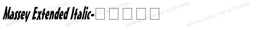 Massey Extended Italic字体转换